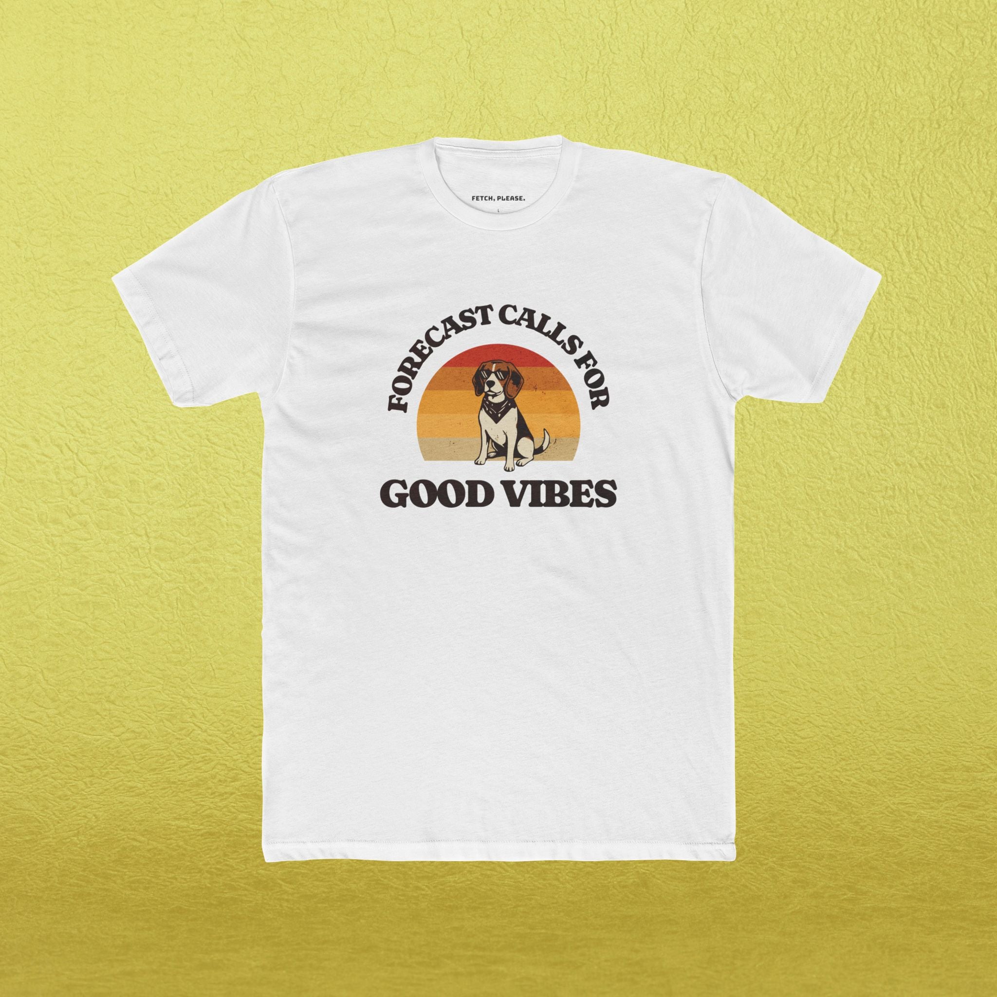 "Forecast Calls For Good Vibes" Retro T-Shirt