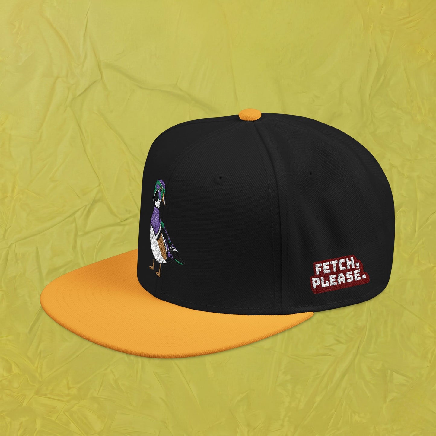 Embroidered Wood Duck Snapback Hat