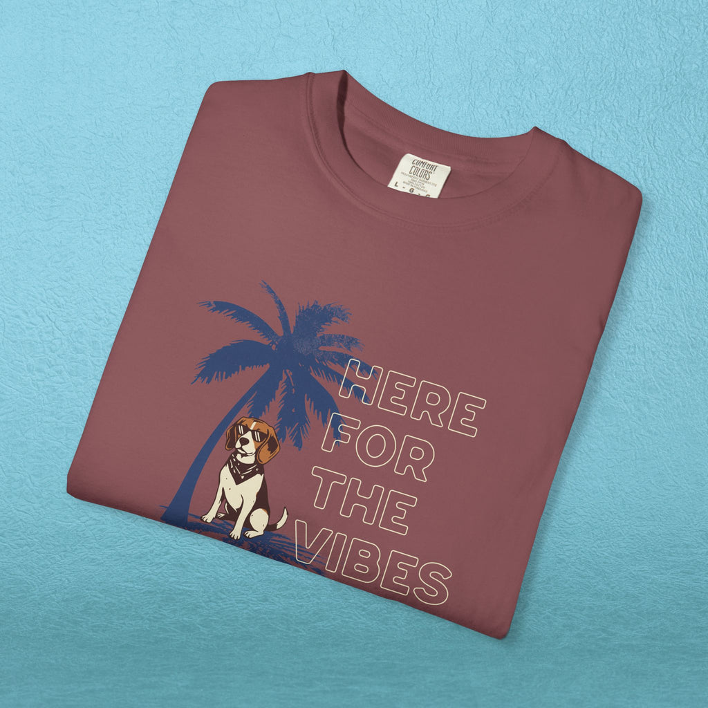 Here for the Vibes Palm Tree T-shirt