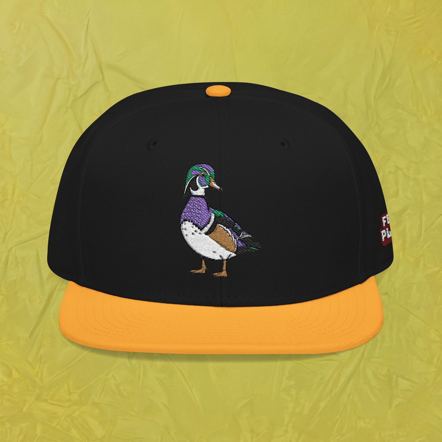 Embroidered Wood Duck Snapback Hat