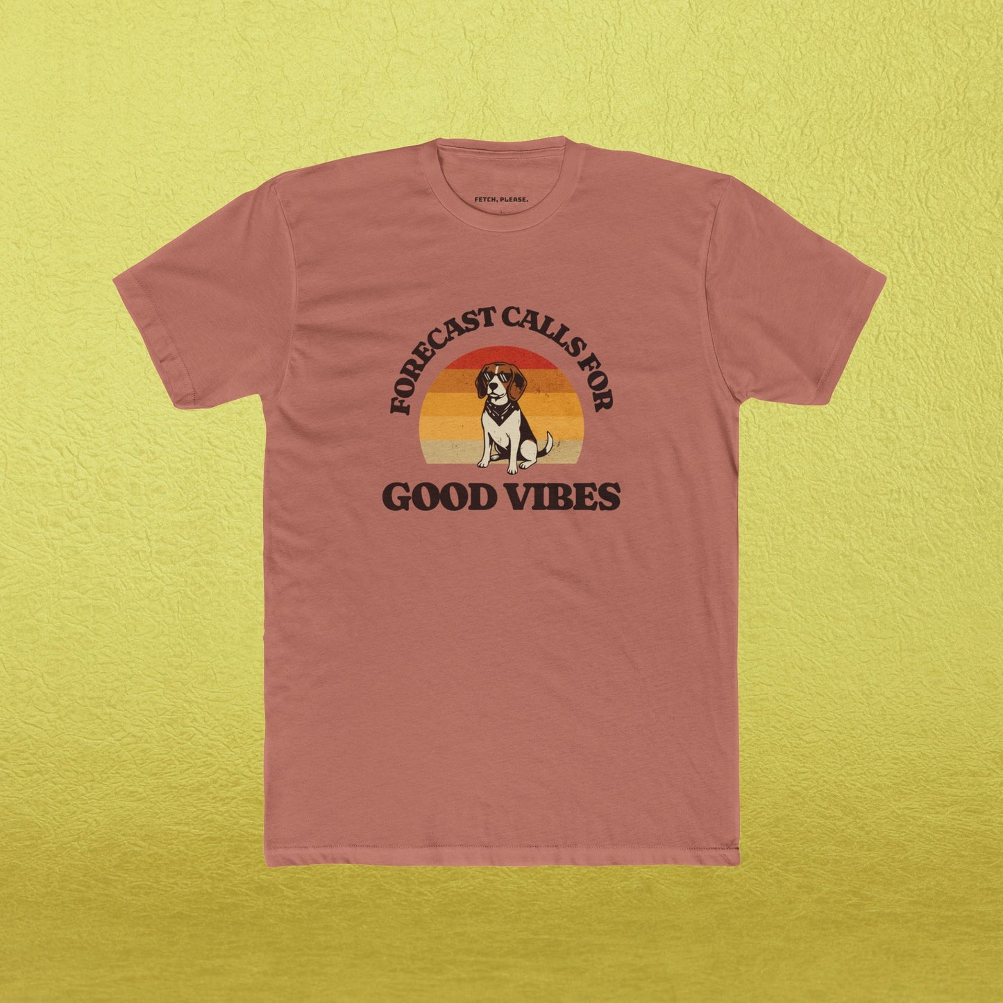 "Forecast Calls For Good Vibes" Retro T-Shirt
