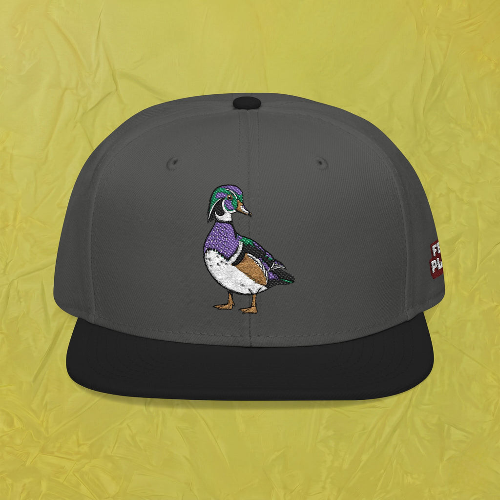 Embroidered Wood Duck Snapback Hat