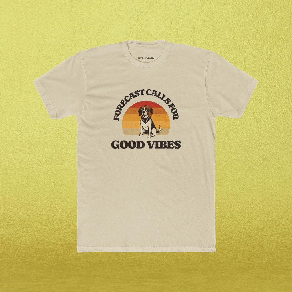 "Forecast Calls For Good Vibes" Retro T-Shirt