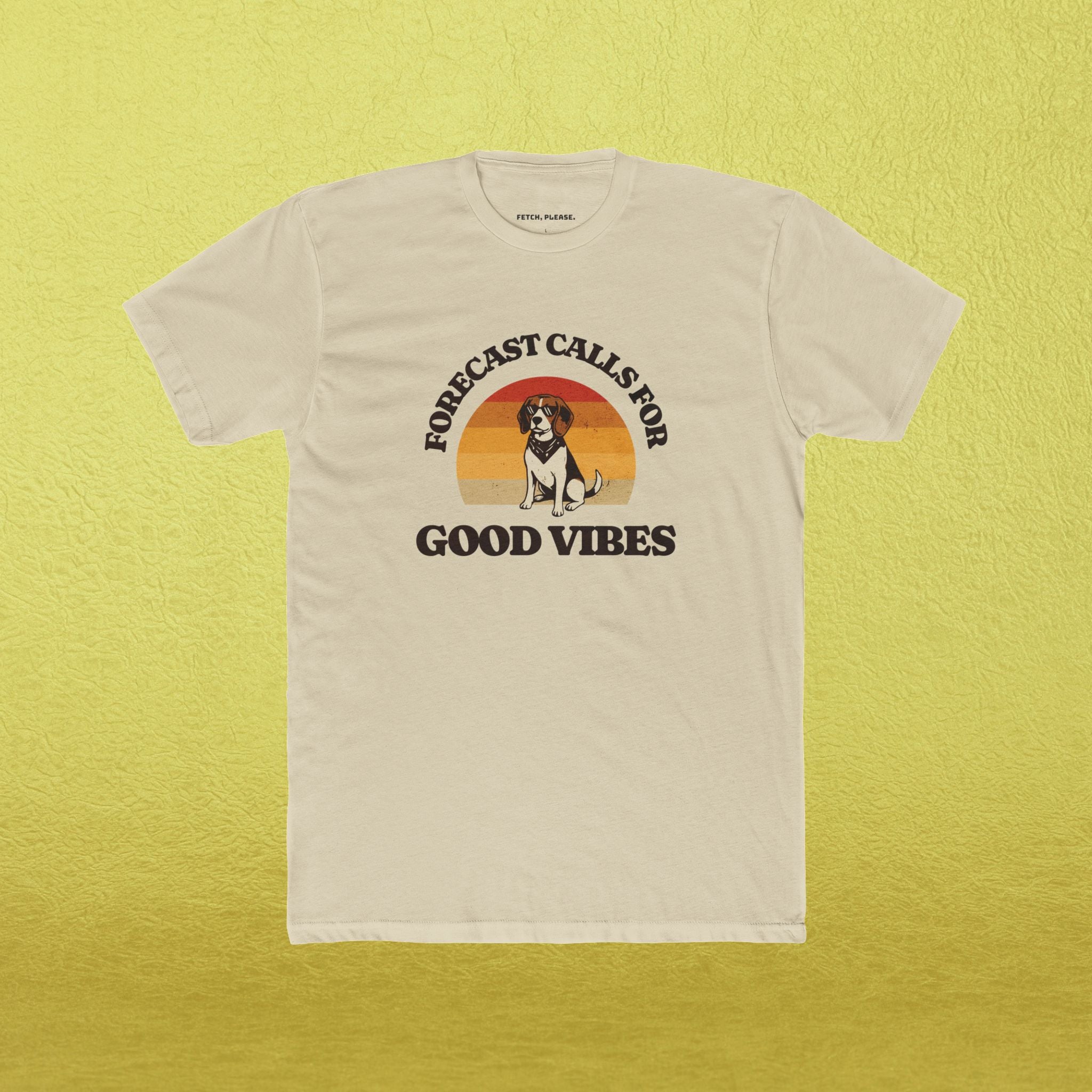 "Forecast Calls For Good Vibes" Retro T-Shirt