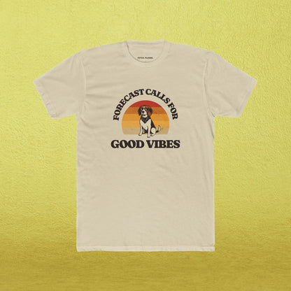 "Forecast Calls For Good Vibes" Retro T-Shirt