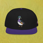 Embroidered Wood Duck Snapback Hat
