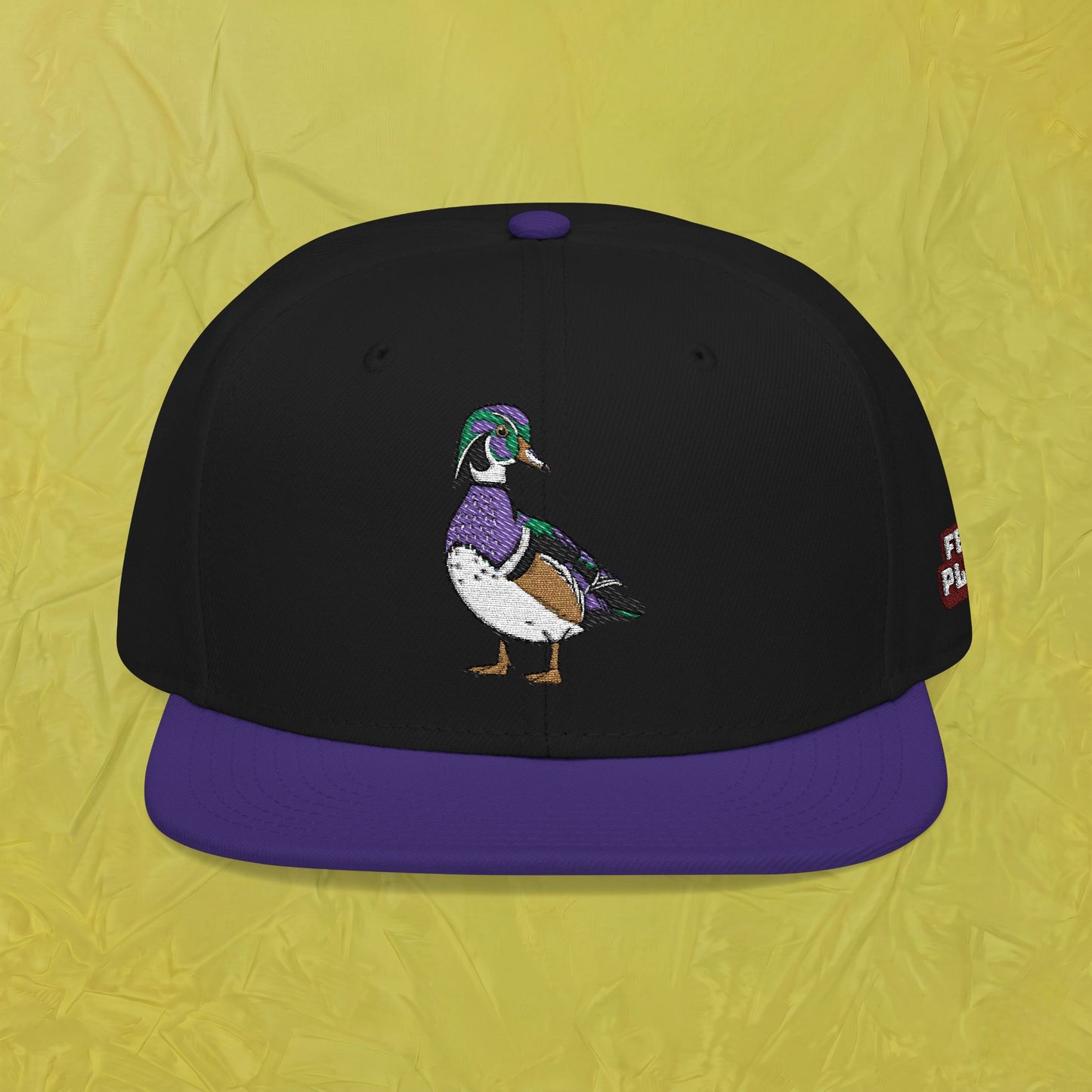 Embroidered Wood Duck Snapback Hat