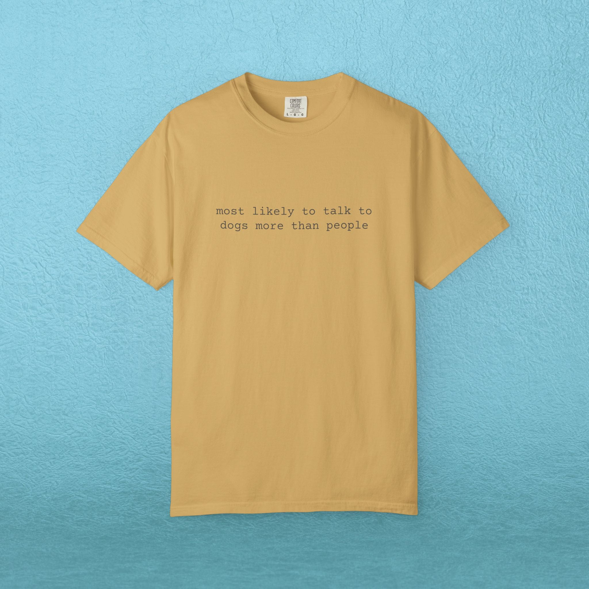 Most likely to talk to dogs more than people - T-shirt