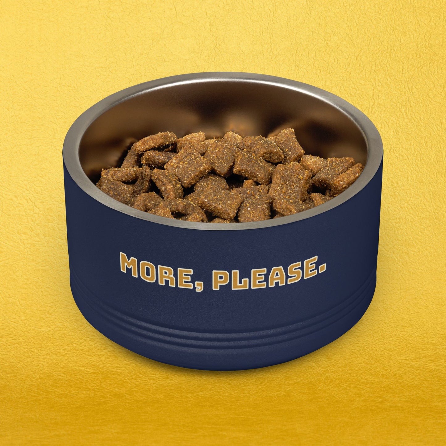 More, Please. Pet Food Bowl — 18oz Stainless Steel