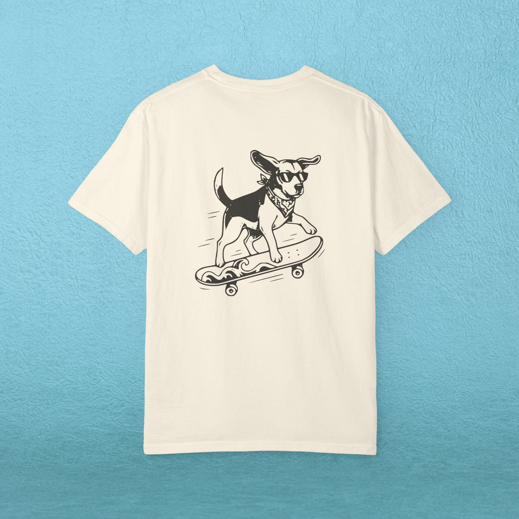 Dog Park Board Club - Skateboarding Beagle T-shirt