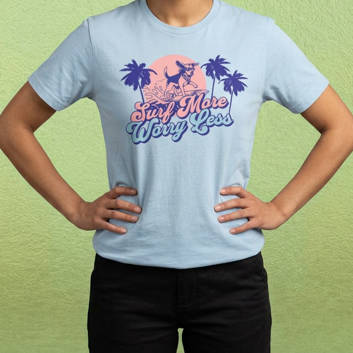 Surf More Worry Less T-shirt