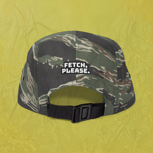 Embroidered Fishing Lure 5-Panel Cap