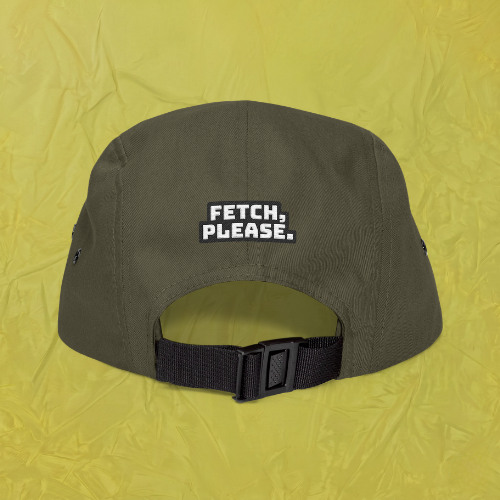 Embroidered Fishing Lure 5-Panel Cap