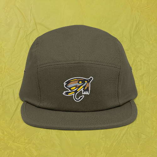 Embroidered Fishing Lure 5-Panel Cap