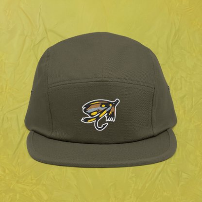 Embroidered Fishing Lure 5-Panel Cap