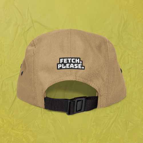 Embroidered Fishing Lure 5-Panel Cap