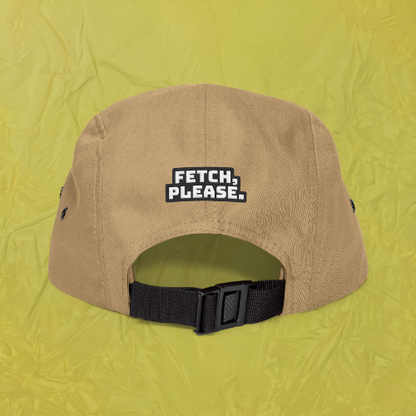 Embroidered Fishing Lure 5-Panel Cap