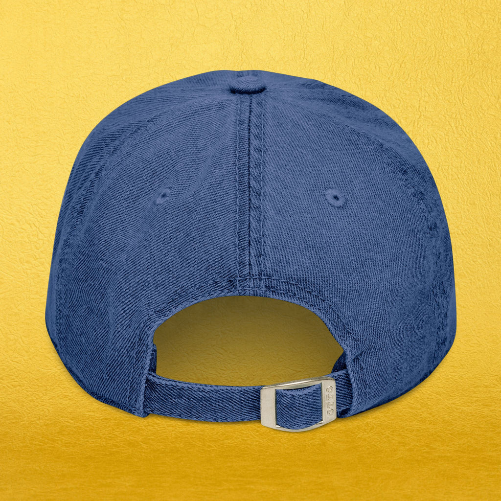Embroidered Flower Denim Hat – Vintage Baseball Cap