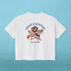 Dog Mom Boxy Graphic T‑Shirt - Fetch Champion