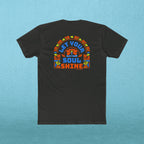 Let Your Soul Shine Tee – Retro Floral Positive Message T‑Shirt