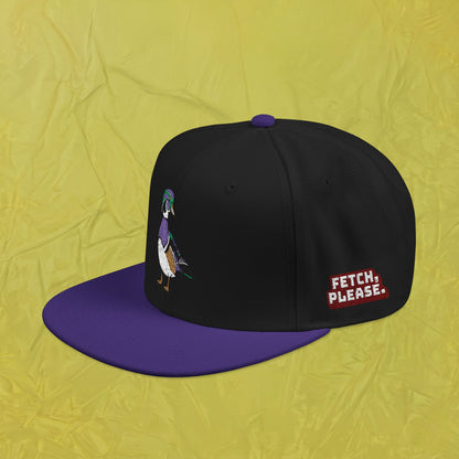 Embroidered Wood Duck Snapback Hat