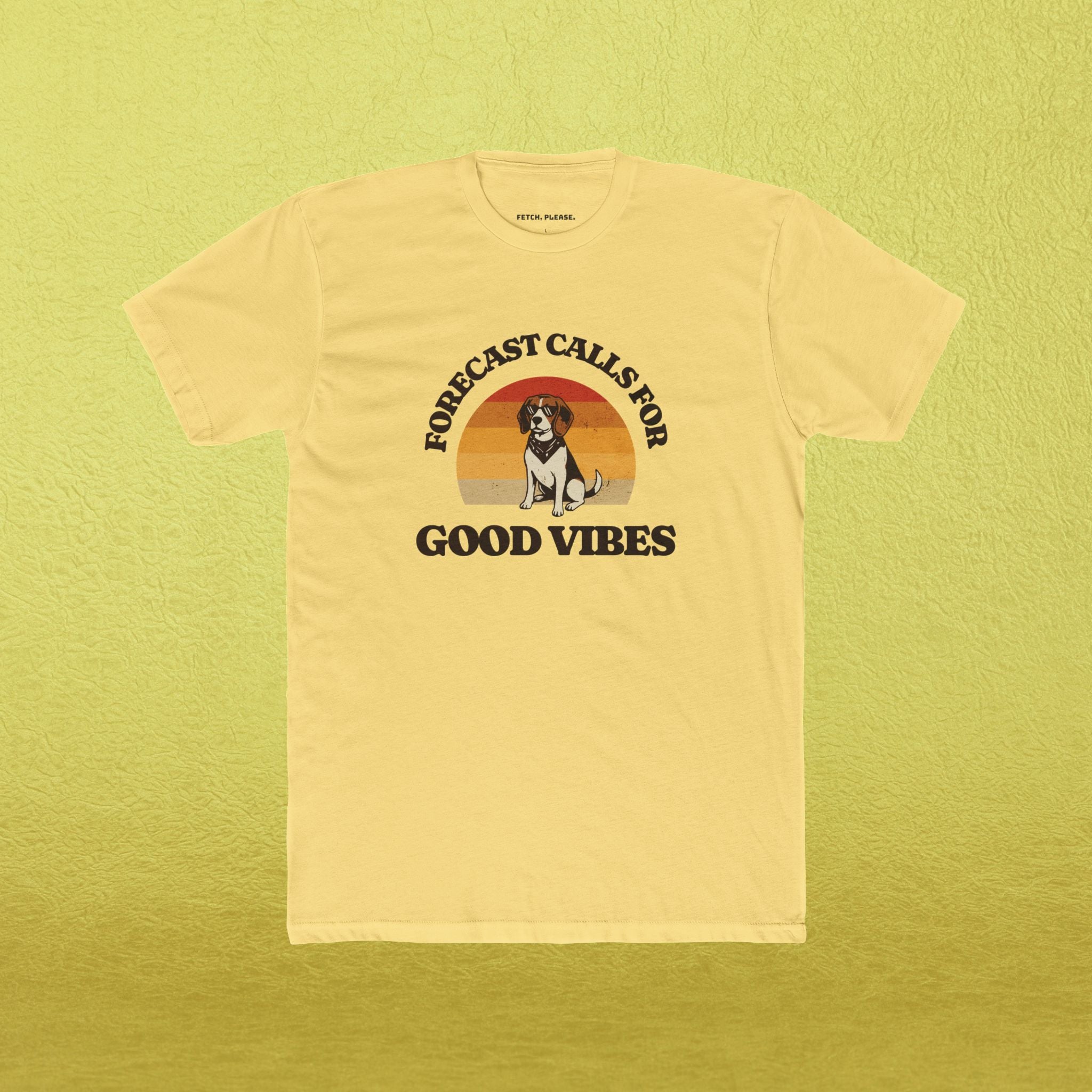 "Forecast Calls For Good Vibes" Retro T-Shirt