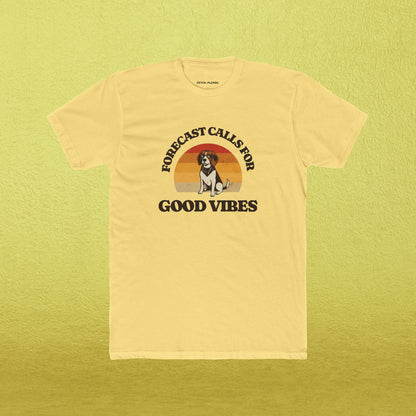 "Forecast Calls For Good Vibes" Retro T-Shirt