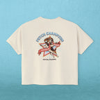 Dog Mom Boxy Graphic T‑Shirt - Fetch Champion