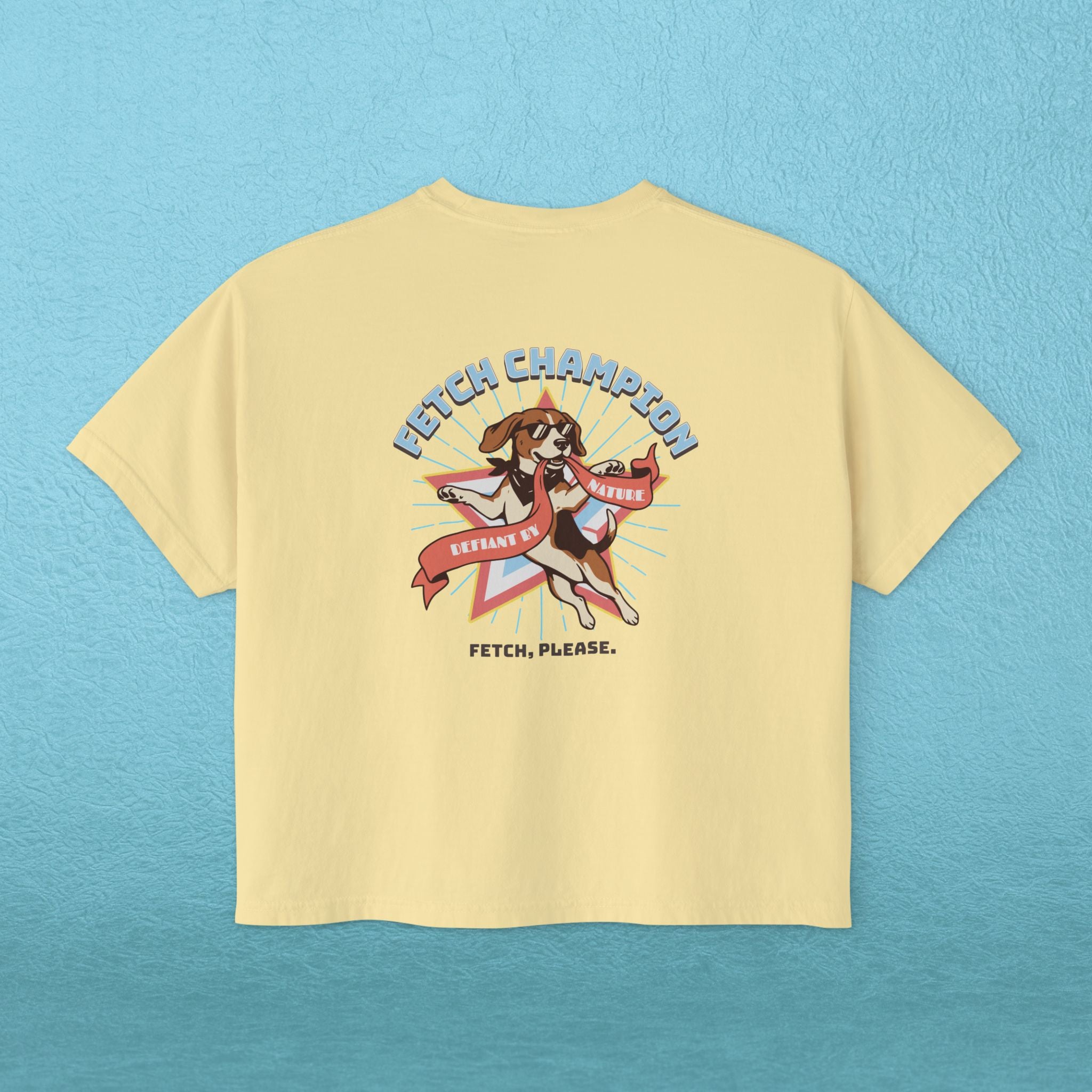 Dog Mom Boxy Graphic T‑Shirt - Fetch Champion
