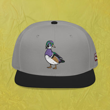 Embroidered Wood Duck Snapback Hat