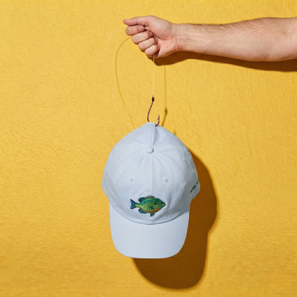 Embroidered Fish Dad Cap