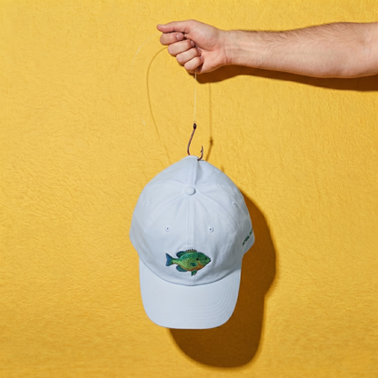 Embroidered Fish Dad Cap
