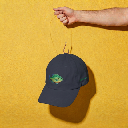 Embroidered Fish Dad Cap
