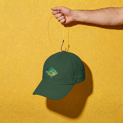 Embroidered Fish Dad Cap