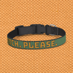 "FETCH, PLEASE." Clip-On Pet Collar
