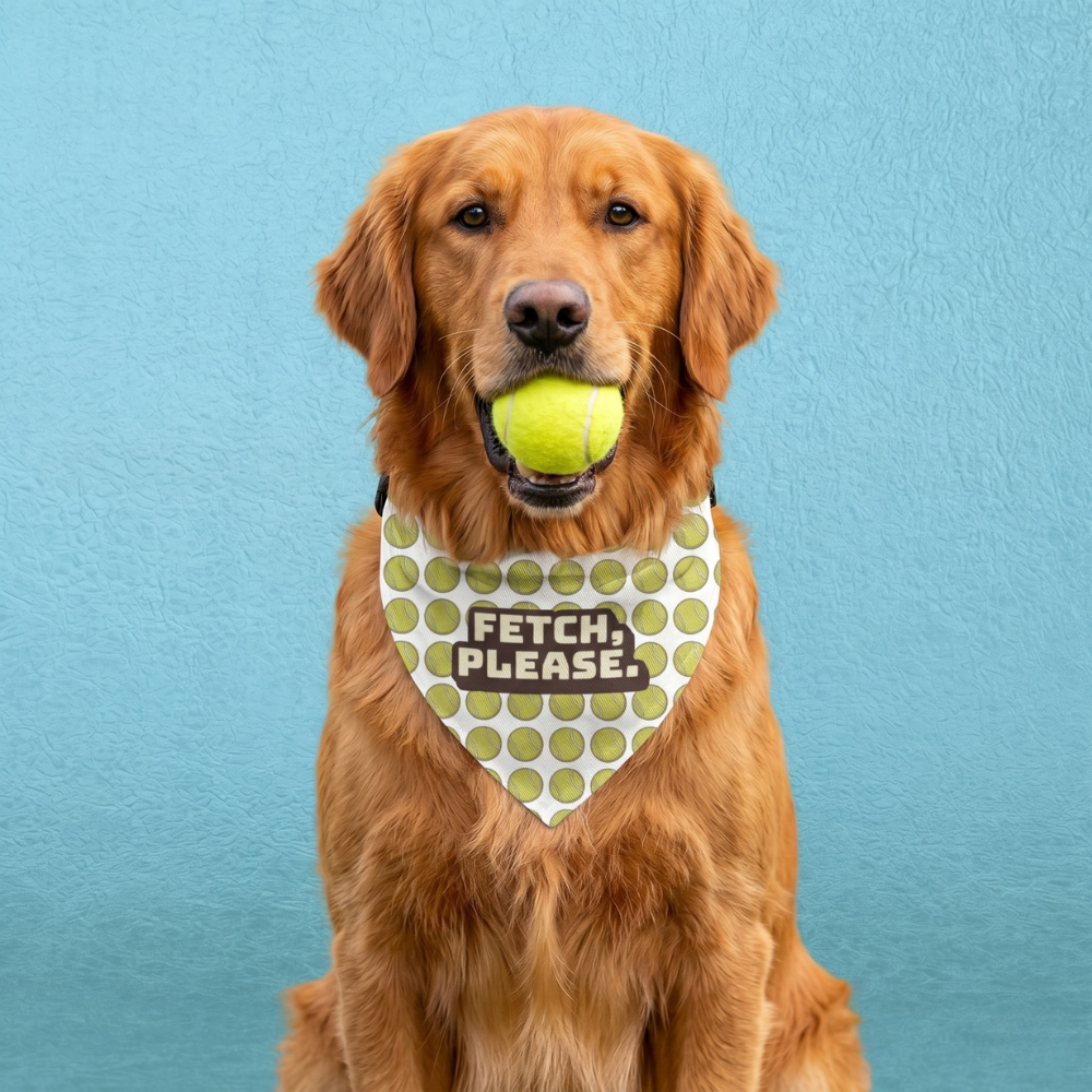Tennis Ball Pet Bandana